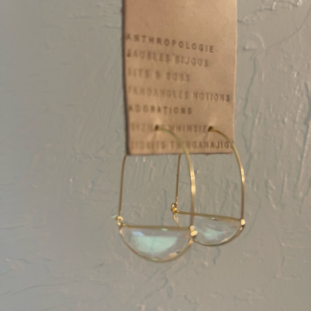Anthropologie Gold Hoop Earrings
